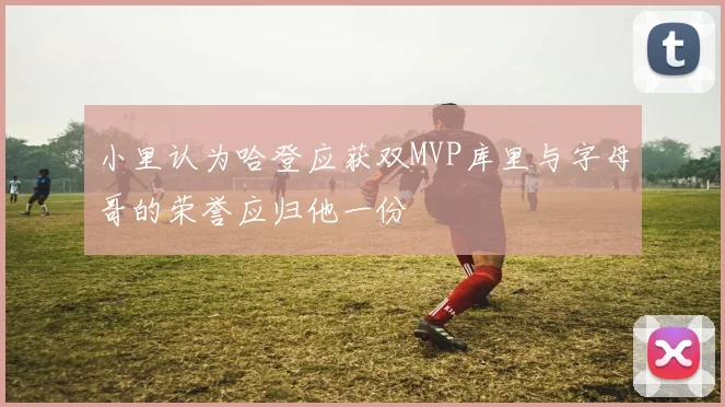 小里认为哈登应获双MVP库里与字母哥的荣誉应归他一份